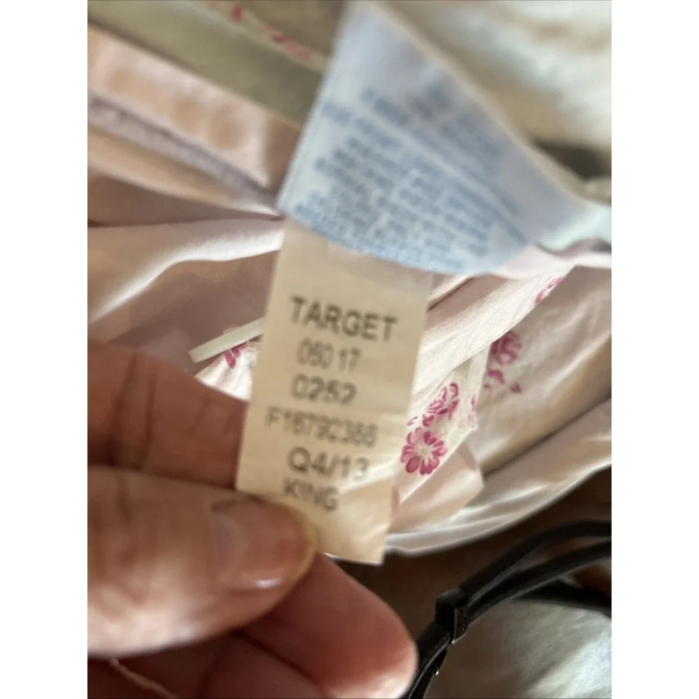 Rachel Ashwell Simply Shabby Chic Belle Hydrangea? Blue KING Duvet Cover 104 X92